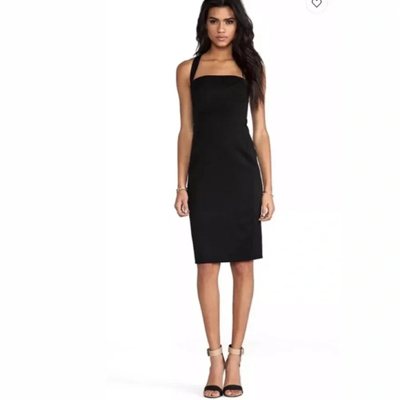 BLACK HALO NWT Bryson Cross Back Sheath Dress 4 - Picture 1 of 10
